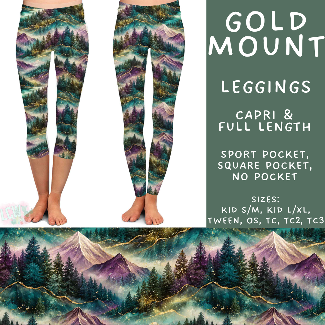 Batch #603 - September Request Run - Closes 10/26 - ETA mid/late Dec - Gold Mount Full and Capri Length Leggings