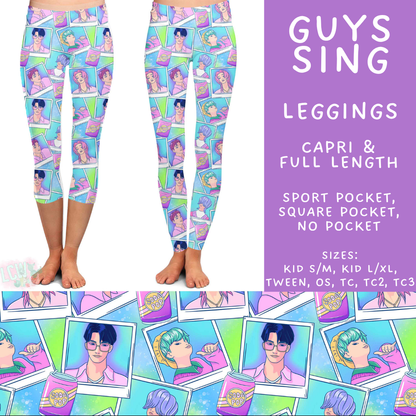 Batch #544 - Cool Characters 16 - Closes 6/17 - ETA mid August - Guys Sing Full and Capri Length Leggings