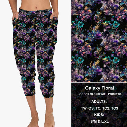Galaxy Floral - Full & Capri Joggers