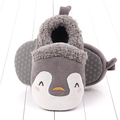 Newborn Infant Baby Shoes Anti-slip First Walker Animal Slippers