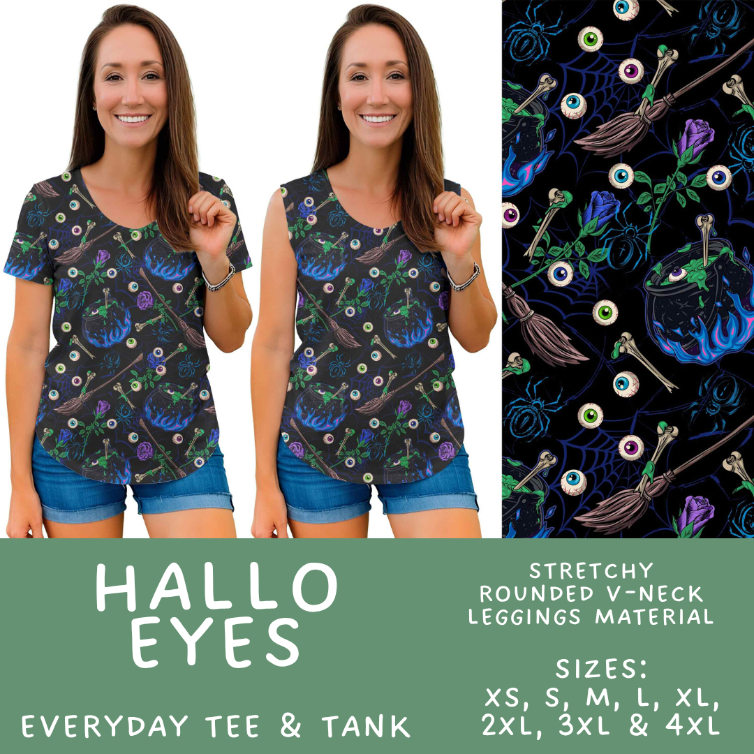 Batch #566 - Halloween 5 - Closes 8/7 - ETA early October - Hallo Eyes Everyday Tank & Tee