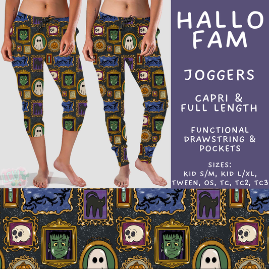 Batch #566 - Halloween 5 - Closes 8/7 - ETA early October - Hallo Fam Full and Capri Length Joggers