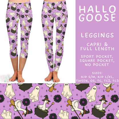 Batch #560 - Halloween 4 - Closes 7/26 - ETA late Sept - Hallo Goose Full and Capri Length Leggings