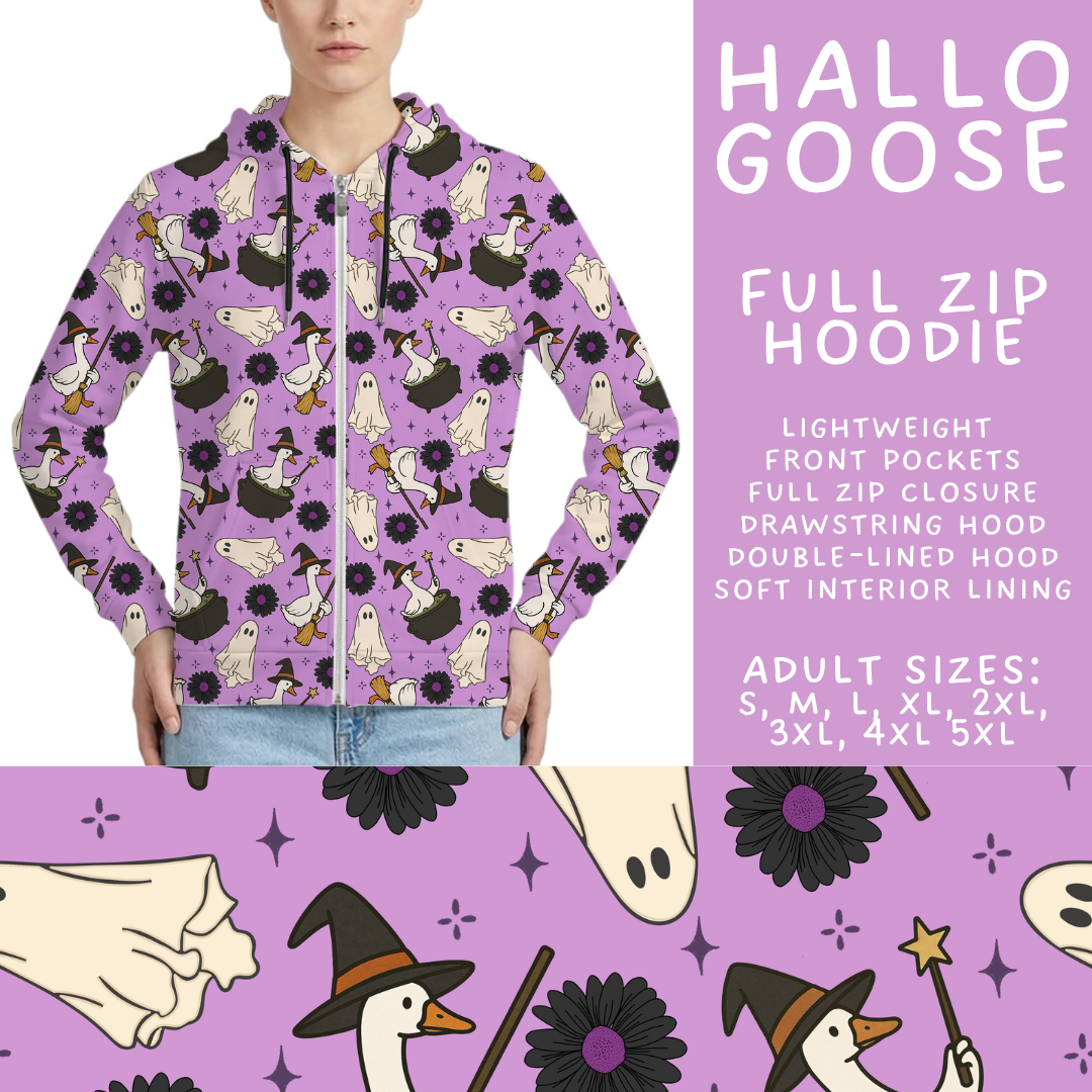Batch #560 - Halloween 4 - Closes 7/26 - ETA late Sept - Hallo Goose Full Zip Hoodie