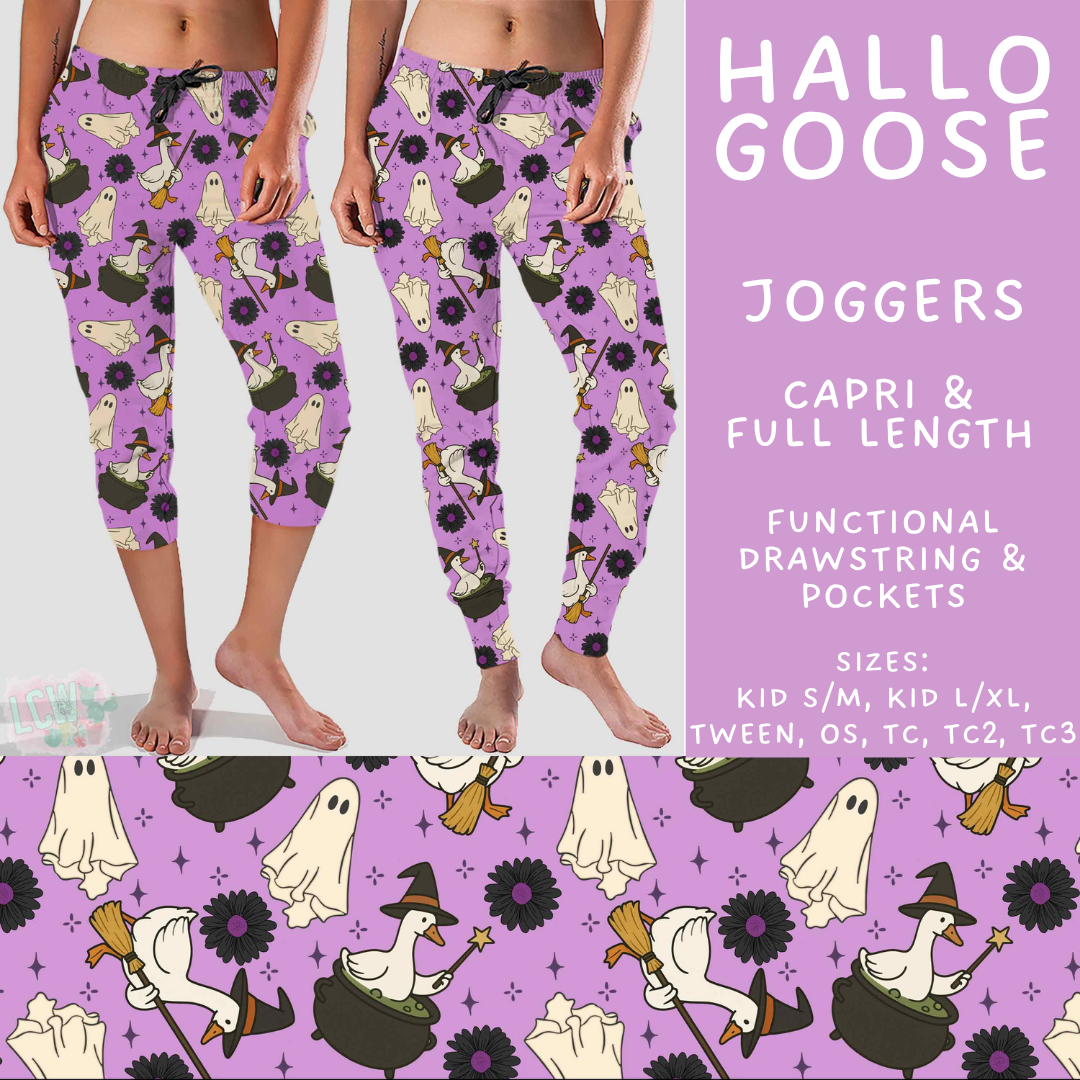 Batch #560 - Halloween 4 - Closes 7/26 - ETA late Sept - Hallo Goose Full and Capri Length Joggers