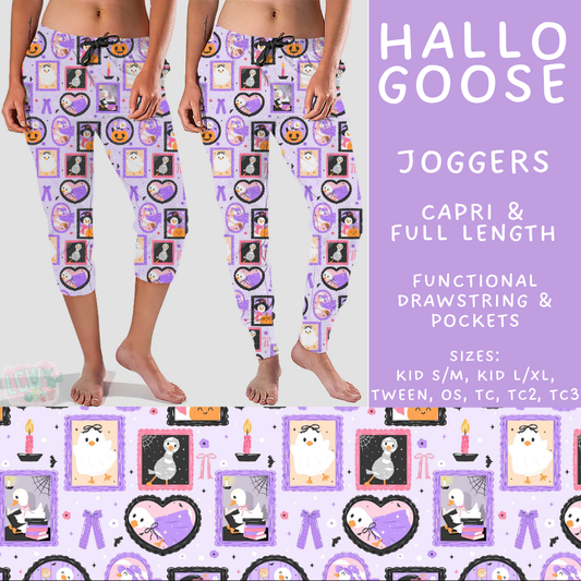 Batch #566 - Halloween 5 - Closes 8/7 - ETA early October - Hallo Goose Full and Capri Length Joggers