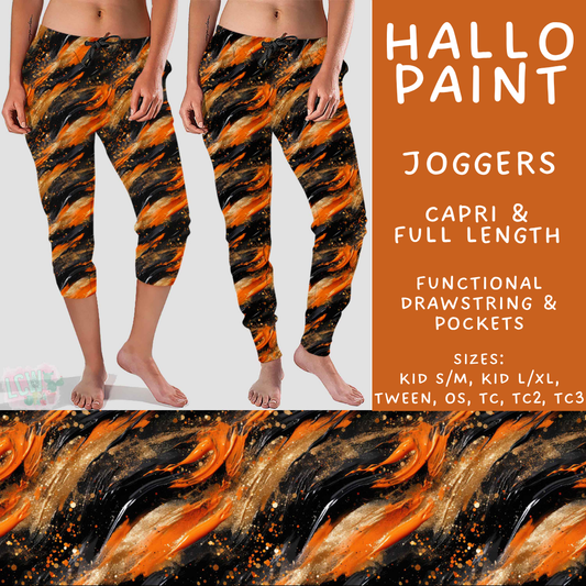 Batch #566 - Halloween 5 - Closes 8/7 - ETA early October - Hallo Paint Full and Capri Length Joggers