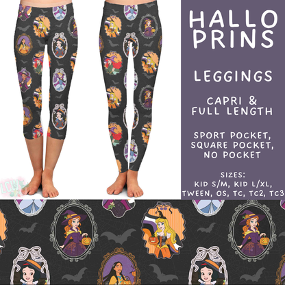Batch #567 - Magical Character Halloween - Closes 8/10 - ETA early Oct - Hallo Prins Full and Capri Length Leggings