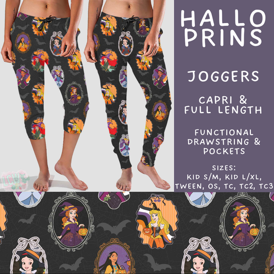 Batch #567 - Magical Character Halloween - Closes 8/10 - ETA early Oct - Hallo Prins Full and Capri Length Joggers