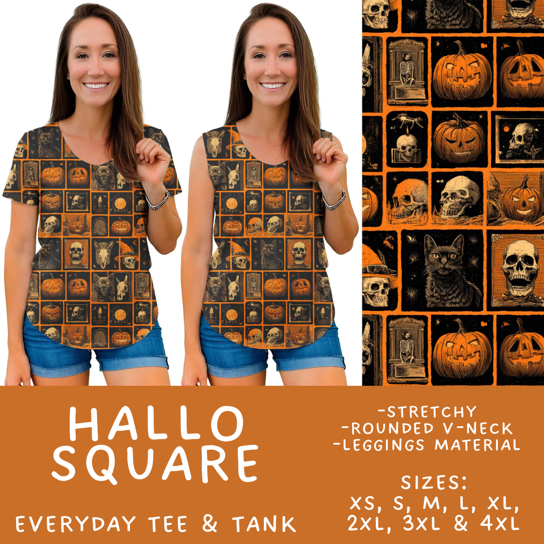 Batch #556 - Halloween 3 - Closes 7/15 - ETA mid Sept - Hallo Square Everyday Tank & Tee