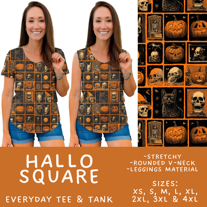 Batch #556 - Halloween 3 - Closes 7/15 - ETA mid Sept - Hallo Square Everyday Tank & Tee