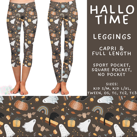 Batch #574 - HalloThanksMas - Closes 8/24 - ETA mid/late October - Hallo Time Full and Capri Length Leggings
