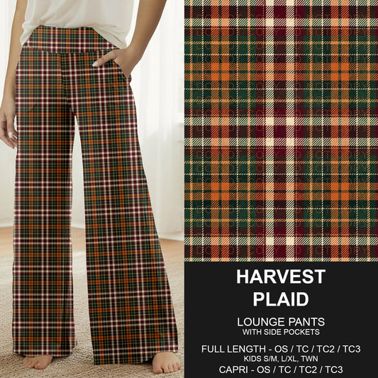 B308 - Preorder Harvest Plaid Lounge Pants (Closes 8/16. ETA: late Oct.)