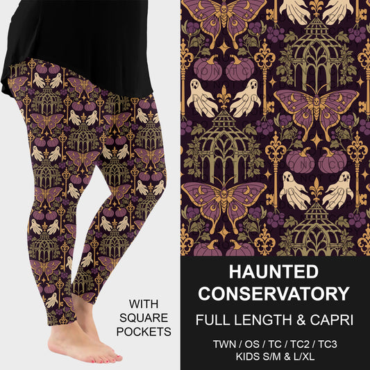 B307 - Preorder Haunted Conservatory Leggings w/ Pockets (Closes 8/02. ETA: early Oct.)