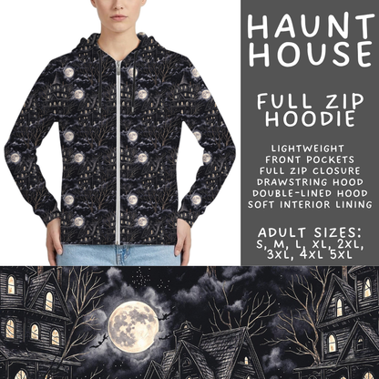Batch #556 - Halloween 3 - Closes 7/15 - ETA mid Sept - Haunt House Full Zip Hoodie