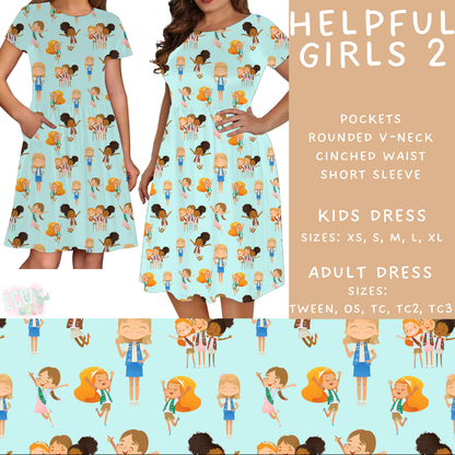 Batch #610 - Cookie Dealer 3 - Closes 11/9 - ETA early Jan - Helpful Girls 2 Women's & Girls Dresses