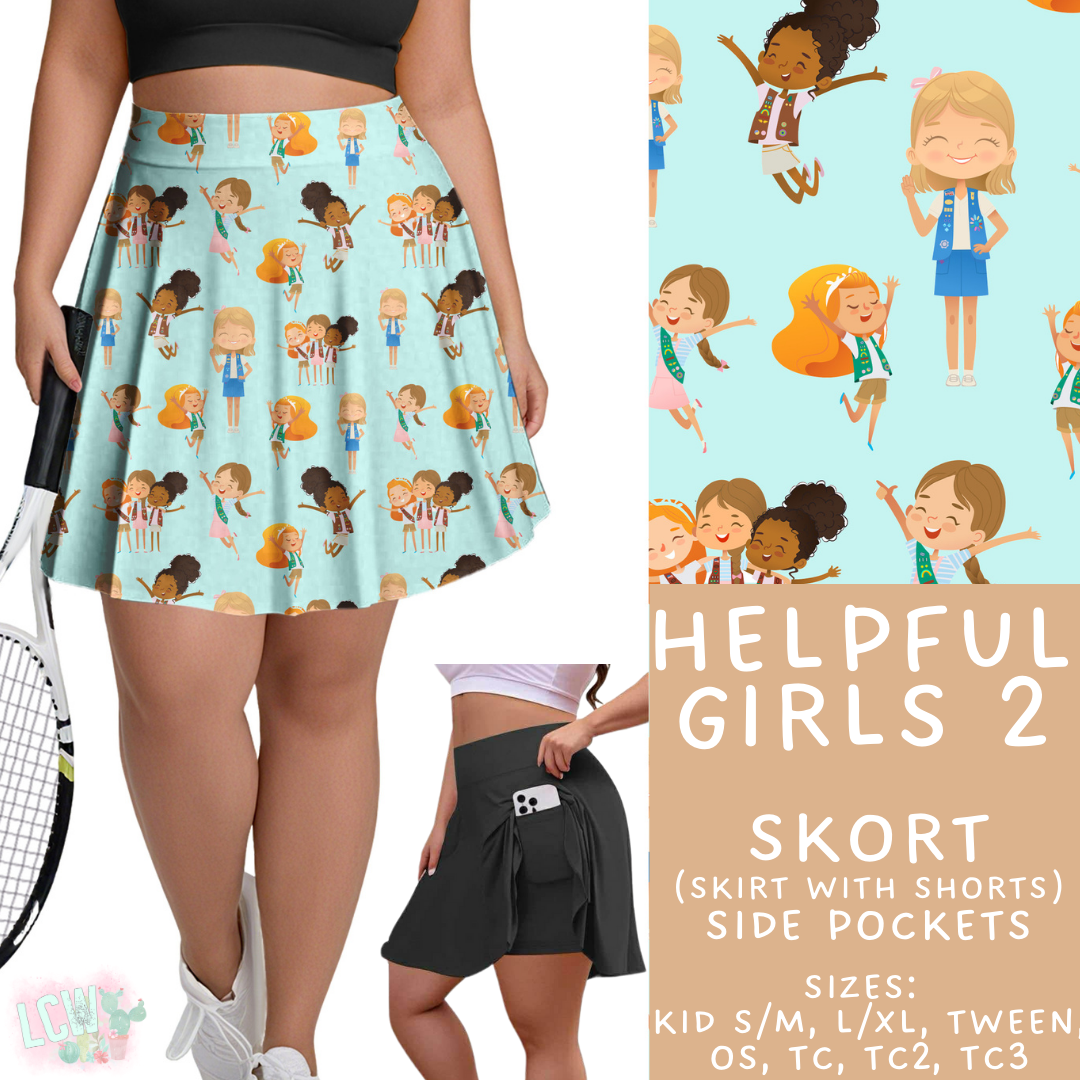 Batch #610 - Cookie Dealer 3 - Closes 11/9 - ETA early Jan - Helpful Girls 2 Skort