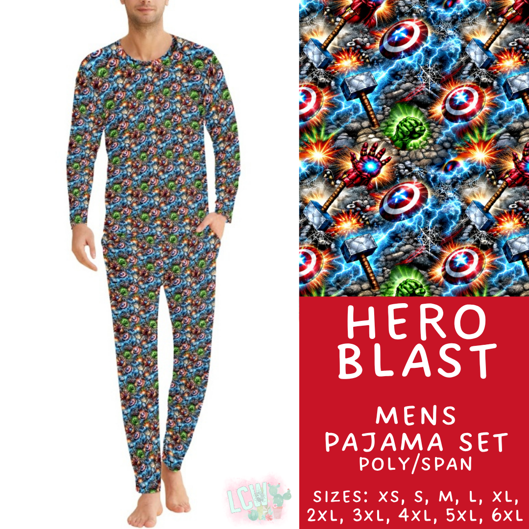 Batch #590 - Magical Family Pajamas - Closes 9/18 - ETA mid Nov - Hero Blast Men's Pajama Set