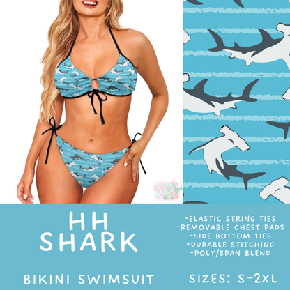 Batch #543 - Pool Party 2 - Closes 6/15 - ETA early/mid August - HH Shark Women's 2 Piece Bikini
