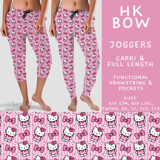 Batch #531 - Cool Characters 15 - Closes 5/18 - ETA late July - HK Bow Full and Capri Length Joggers
