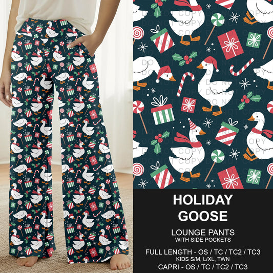 B312 - Preorder Holiday Goose Lounge Pants (Closes 9/13. ETA: mid Nov.)