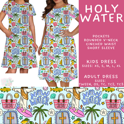 Batch #550 - Fun Run 24 - Closes 7/1 - ETA early Sept - Holy Water Adult & Kids Dresses