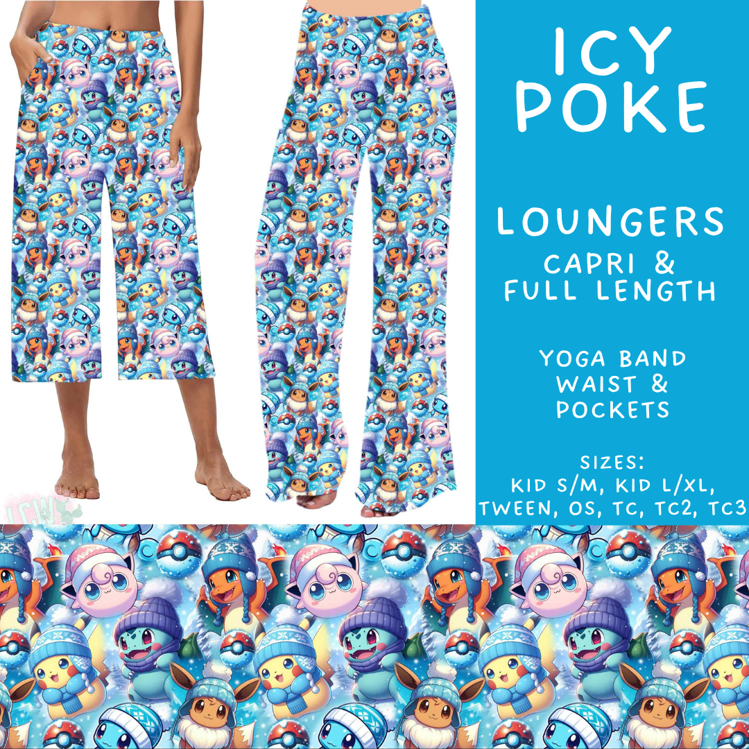 Batch #606 - Magical Character Winter - Closes 10/30 - ETA late Dec - Icy Poke Capri and Full Length Loungers