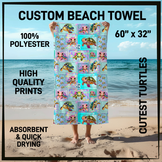 B9TW - Cutest Turtles Beach Towel - Preorder Closing 6/2 ETA: Early August