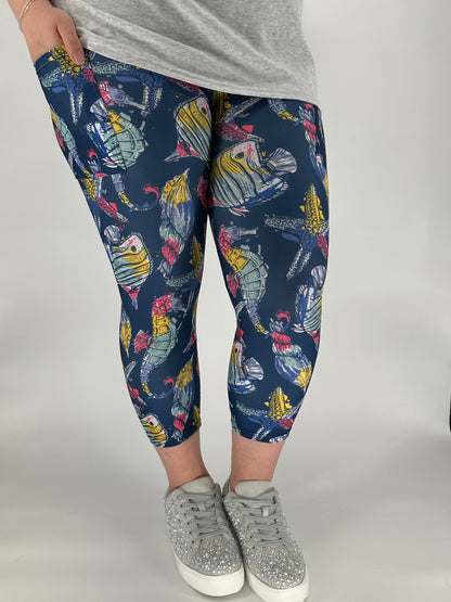 Under The Sea Capri w/ Pockets