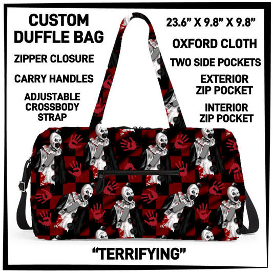 DF2B - Terrifying Duffel Bag - Preorder Closing 6/25 ETA: Late Aug