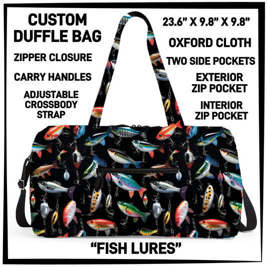 DF2B - Fish Lures Duffel Bag - Preorder Closing 6/25 ETA: Late Aug