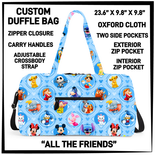 DF2B - All The Friends Duffel Bag - Preorder Closing 6/25 ETA: Late Aug