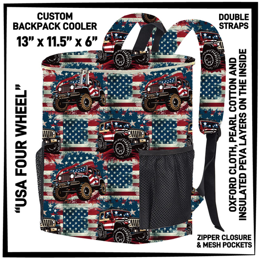 B4PK - USA Four Wheel Backpack Cooler - Preorder Closing 2/10 ETA: Late April