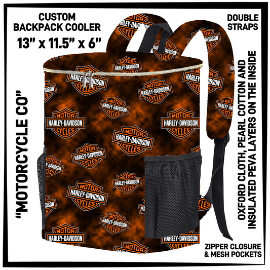 B4PK - Motorcycle Co Backpack Cooler - Preorder Closing 2/10 ETA: Late April