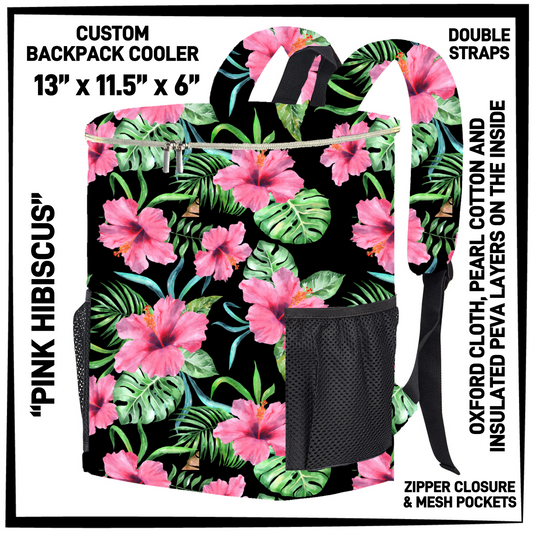 B4PK - Pink Hibiscus Backpack Cooler - Preorder Closing 2/10 ETA: Late April