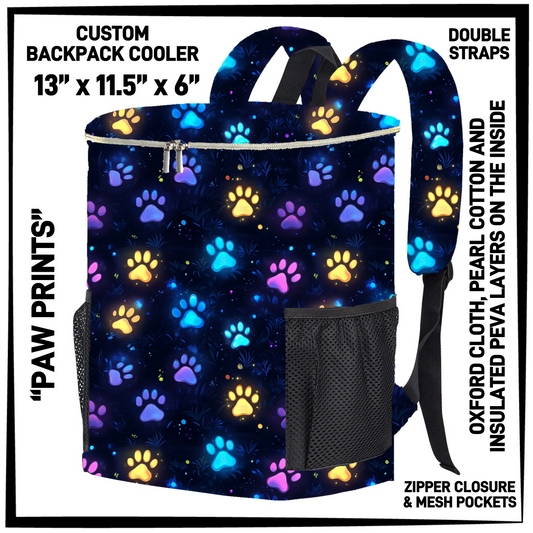B4PK - Paw Prints Backpack Cooler - Preorder Closing 2/10 ETA: Late April