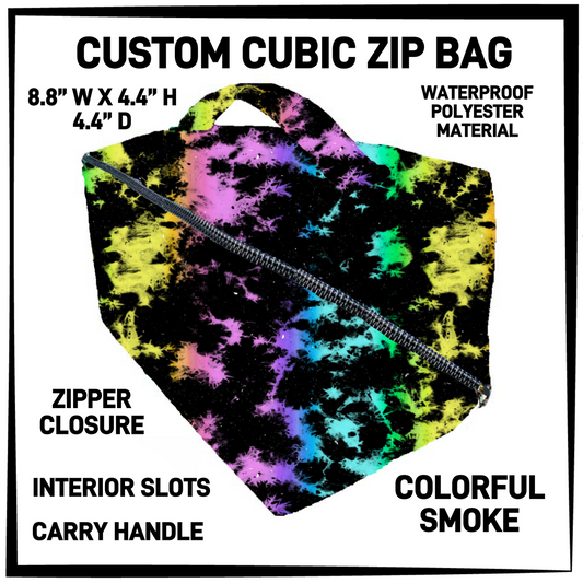 CZ1B - Colorful Smoke Cubic Zip Bag - Preorder Closing 7/8 ETA: Early Sept