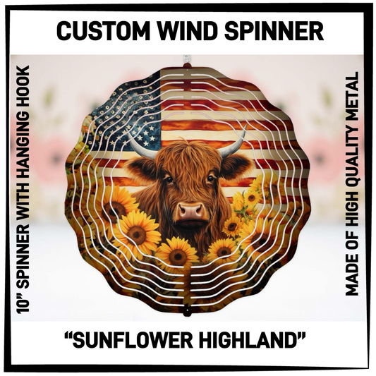 WP4S - Sunflower Highland Wind Spinners - Preorder Closing 2/26 ETA: Late April