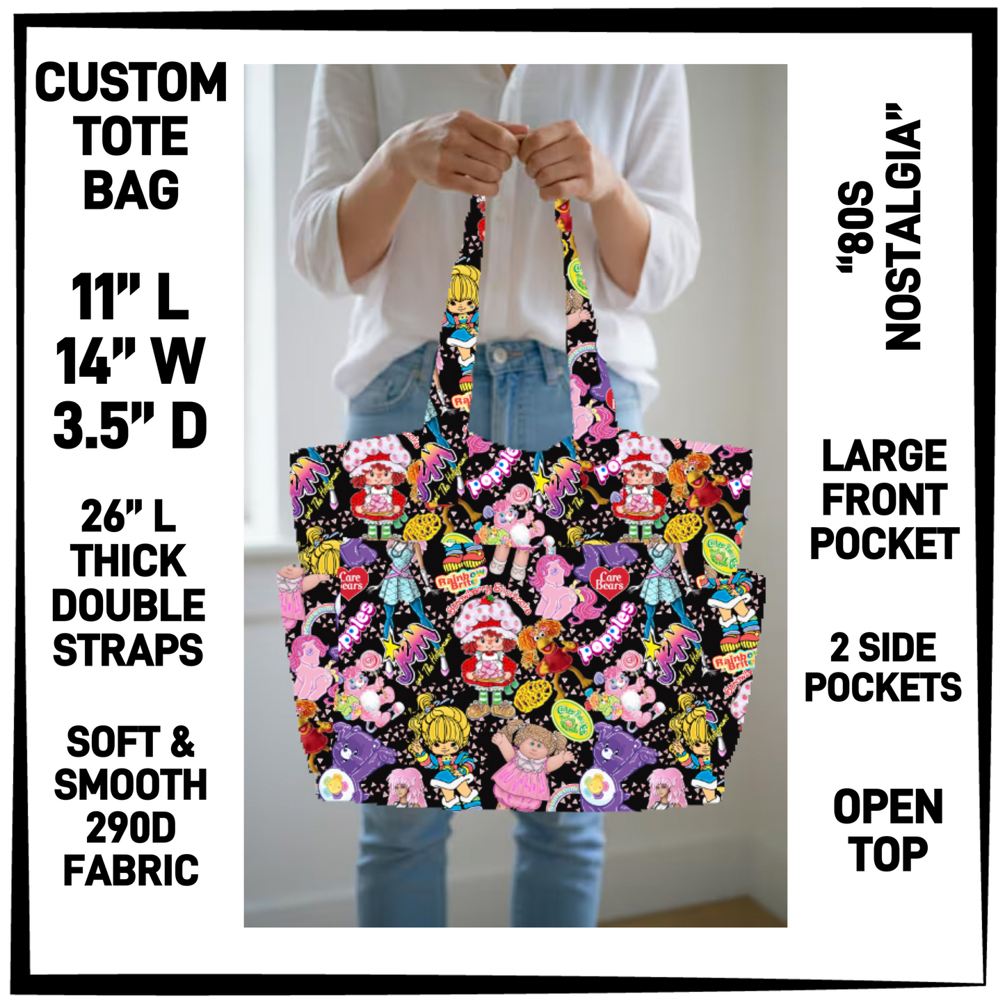 N2TB - 80s Nostalgia Custom Tote Bag - Preorder Closing 7/22 ETA: Late Sept
