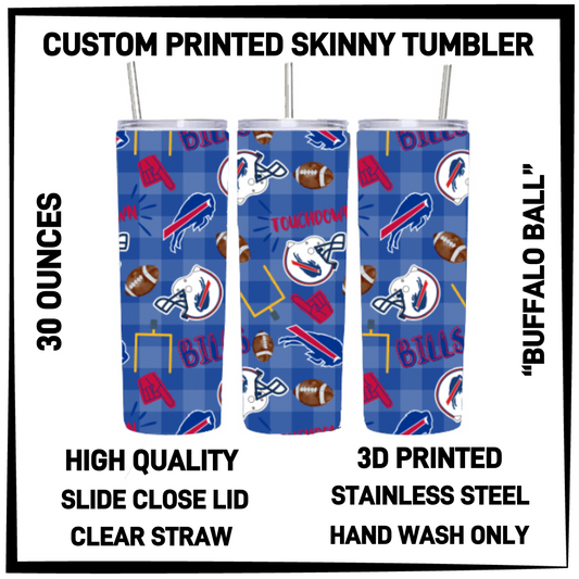 SK7T - Buffalo Ball 30oz Skinny Tumbler - Preorder Closing 3/17 ETA: Late May