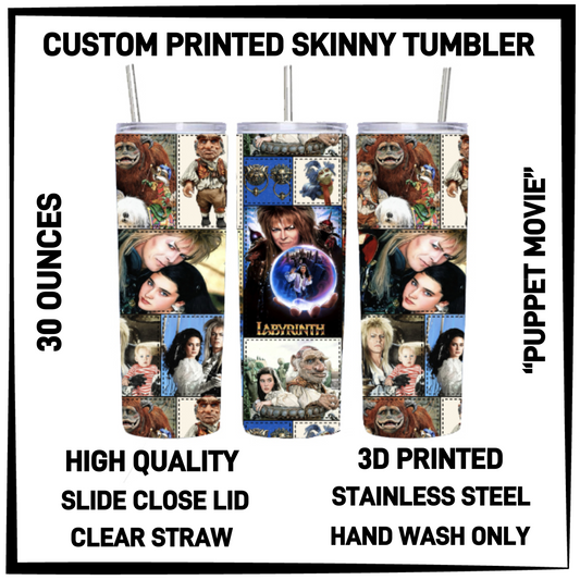 SK7T - Puppet Movie 30oz Skinny Tumbler - Preorder Closing 3/17 ETA: Late May