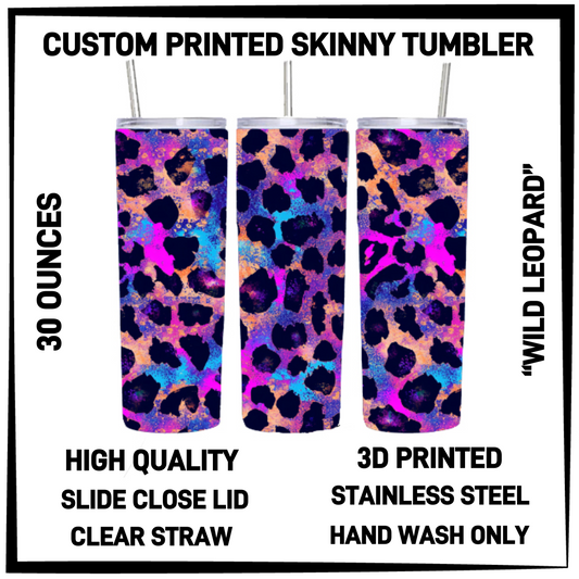 SK7T - Wild Leopard 30oz Skinny Tumbler - Preorder Closing 3/17 ETA: Late May
