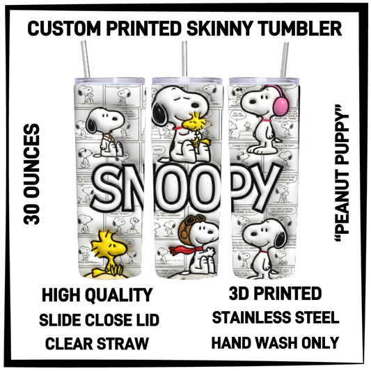 SK7T - Peanut Puppy 30oz Skinny Tumbler - Preorder Closing 3/17 ETA: Late May