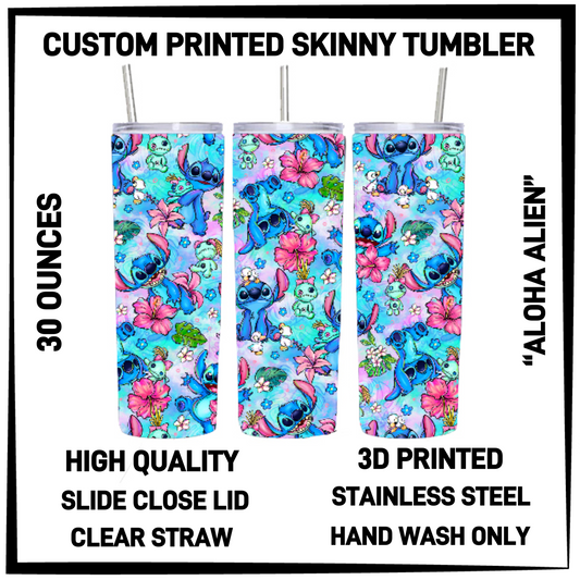 SK7T - Aloha Alien 30oz Skinny Tumbler - Preorder Closing 3/17 ETA: Late May