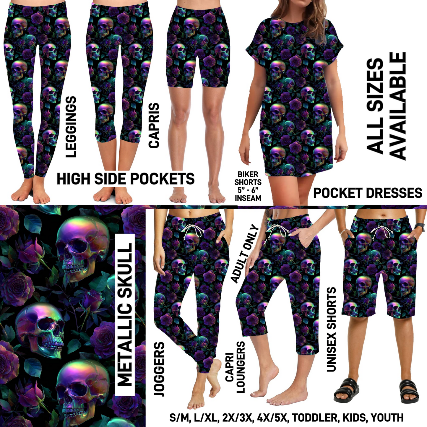 287BT - Metallic Skull - Preorder Closing 3/22 ETA: Late June