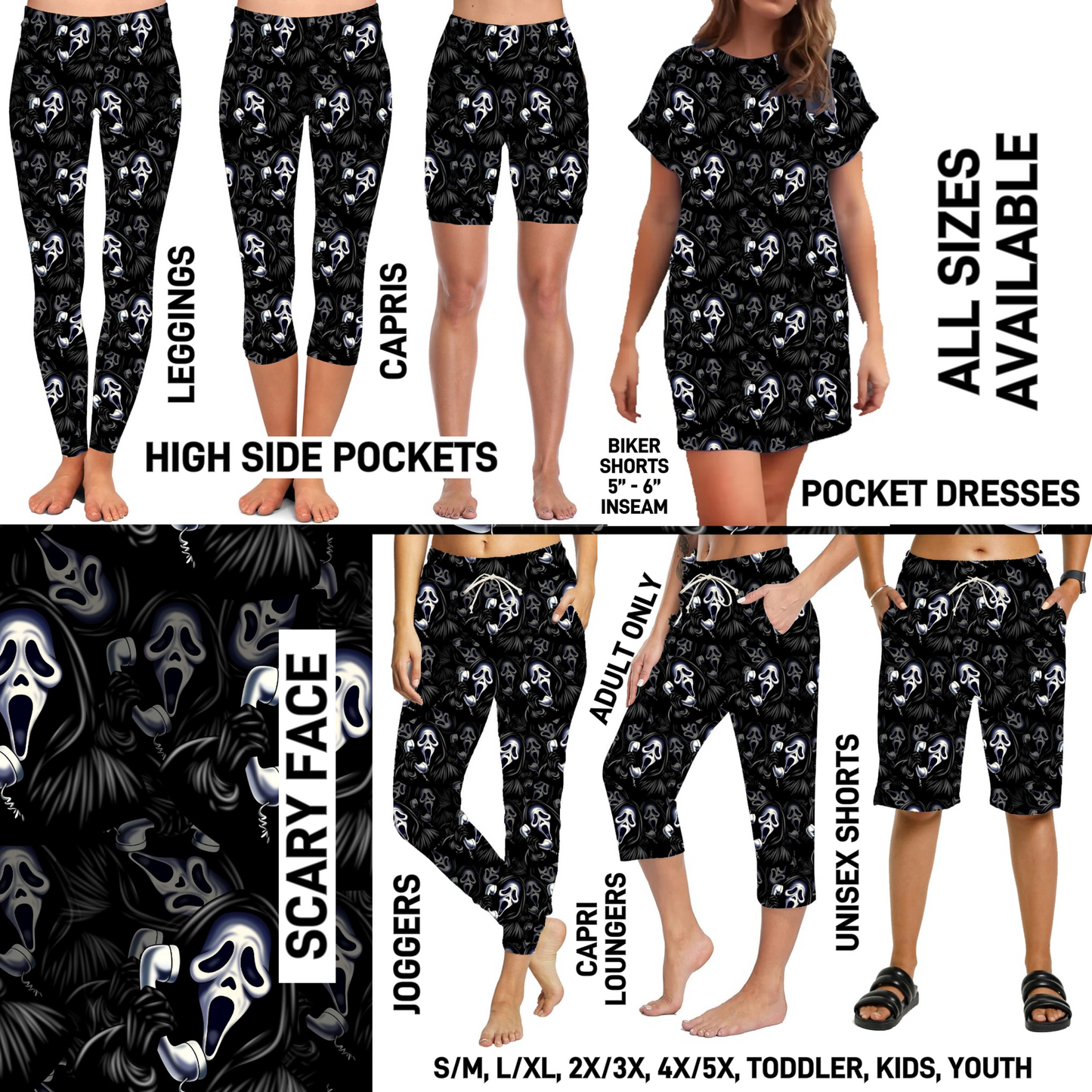 287BT - Scary Face - Preorder Closing 3/22 ETA: Late June