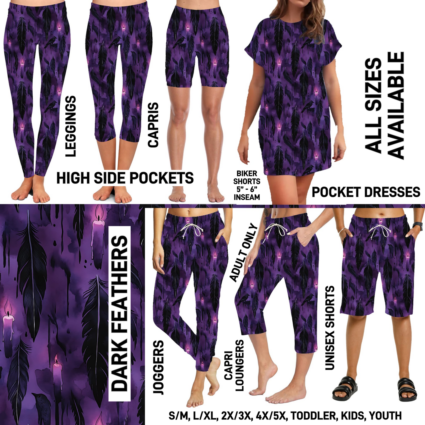 287BT - Dark Feathers - Preorder Closing 3/22 ETA: Late June