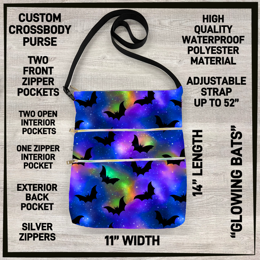 C5BU - Glowing Bats Crossbody Purse - Preorder Closing 3/24 ETA: Late June