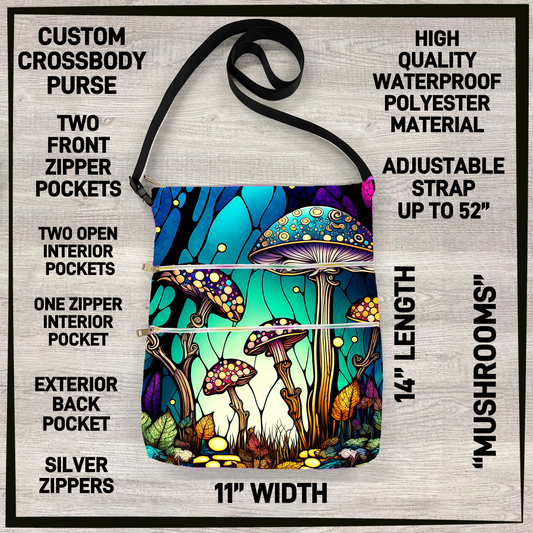 C5BU - Mushrooms Crossbody Purse - Preorder Closing 3/24 ETA: Late June