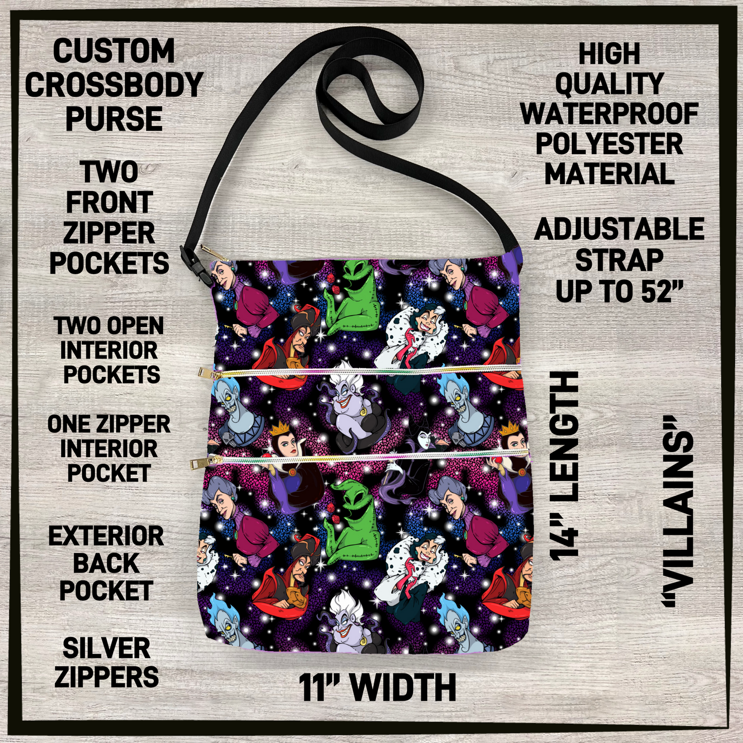 C5BU - Villains Crossbody Purse - Preorder Closing 3/24 ETA: Late June